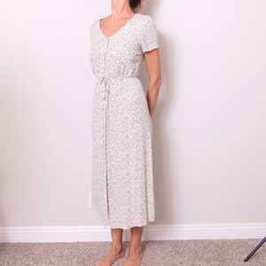 Vintage Debenhams Midi Button Up Floral Dress